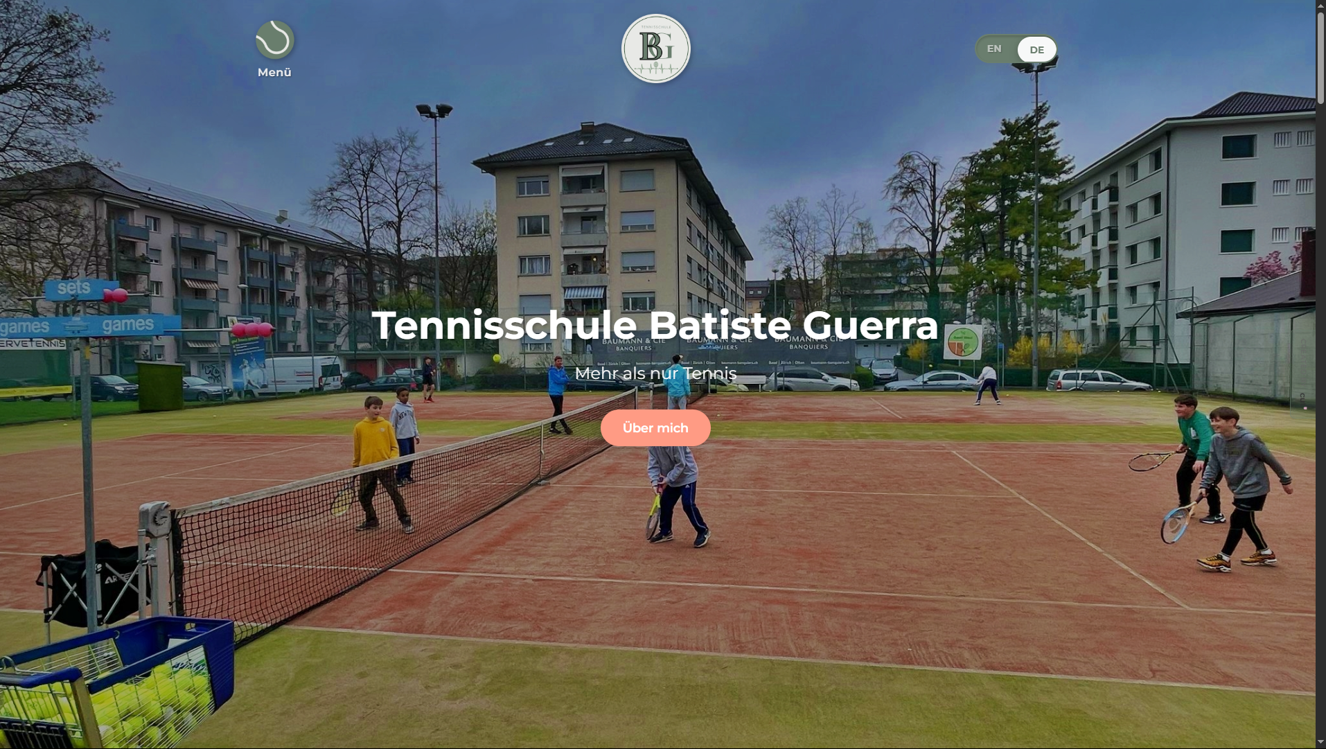 Tennis School Batiste Guerra website, Cut Studios